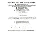 2021 RAM 1500 TRX 4x4 Crew Cab 5'7 Box