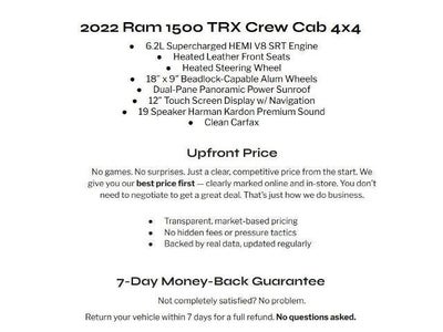 2022 RAM 1500 TRX 4x4 Crew Cab 5'7 Box