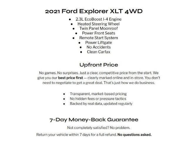 2021 Ford Explorer XLT 4WD
