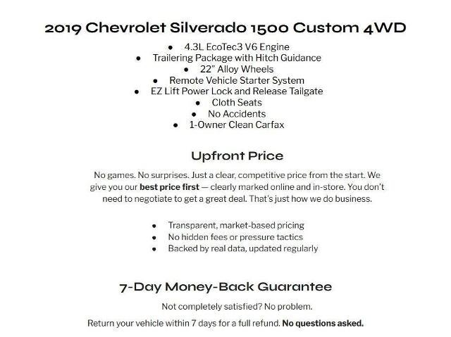 2019 Chevrolet Silverado 1500 4WD Crew Cab 147 Custom
