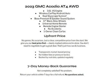 2023 GMC Acadia AWD 4dr AT4
