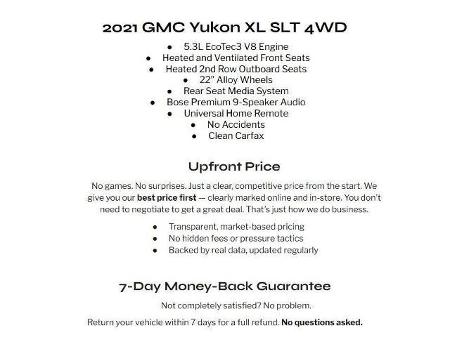 2021 GMC Yukon XL 4WD 4dr SLT