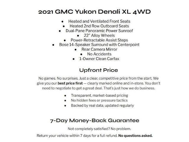 2021 GMC Yukon XL 4WD 4dr Denali