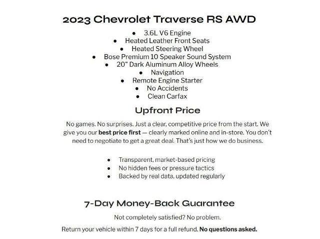 2023 Chevrolet Traverse AWD 4dr RS