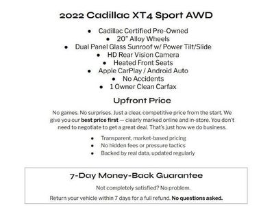 2022 Cadillac XT4 AWD 4dr Premium Luxury