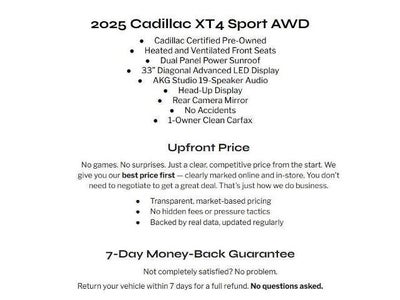 2025 Cadillac XT4 Sport