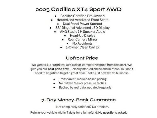 2025 Cadillac XT4 Sport