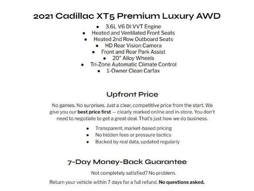 2021 Cadillac XT5 AWD 4dr Premium Luxury