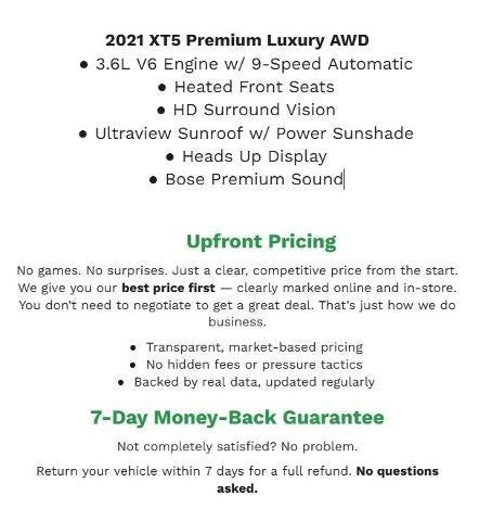 2021 Cadillac XT5 AWD 4dr Premium Luxury