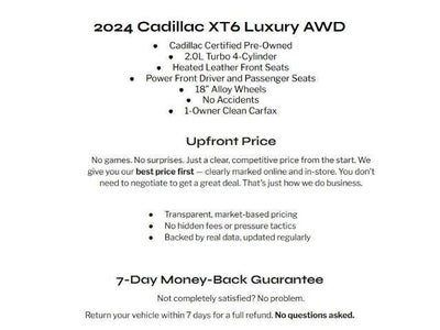2024 Cadillac XT6 AWD 4dr Luxury