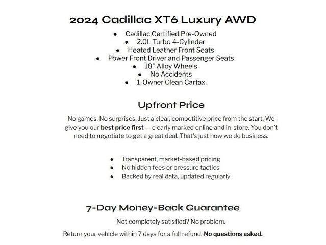 2024 Cadillac XT6 AWD 4dr Luxury