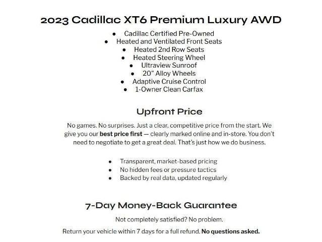 2023 Cadillac XT6 AWD 4dr Premium Luxury