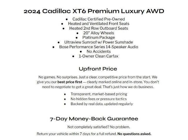 2024 Cadillac XT6 Premium Luxury