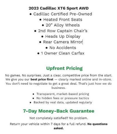 2023 Cadillac XT6 AWD 4dr Sport