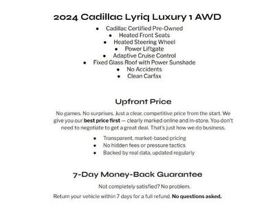 2024 Cadillac LYRIQ 4dr Luxury w/1SC