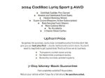 2024 Cadillac LYRIQ 4dr Luxury w/1SC