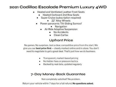 2021 Cadillac Escalade 4WD 4dr Premium Luxury