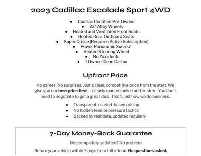2023 Cadillac Escalade 4WD 4dr Sport