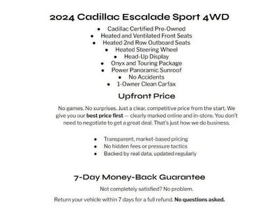 2024 Cadillac Escalade 4WD 4dr Sport