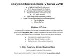 2023 Cadillac Escalade AWD 4dr V-Series