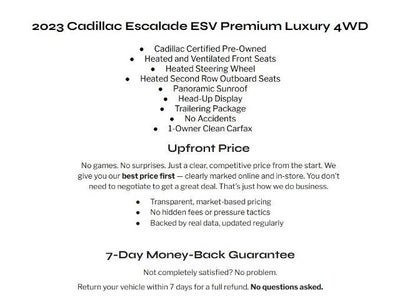 2023 Cadillac Escalade ESV Premium Luxury