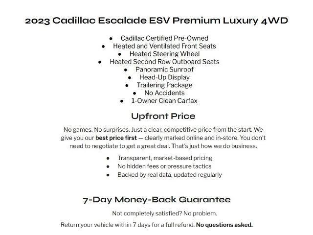 2023 Cadillac Escalade ESV Premium Luxury