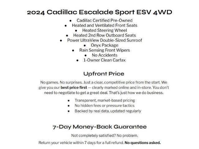 2024 Cadillac Escalade ESV 4WD 4dr Sport