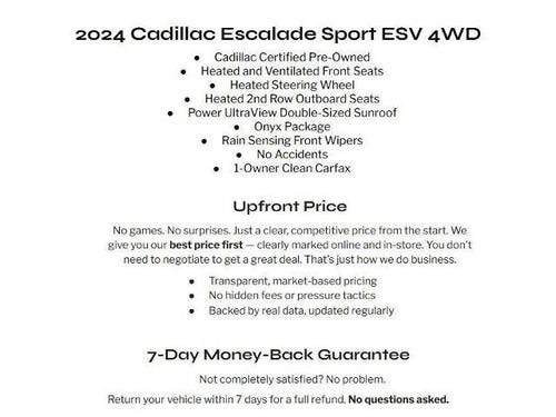 2024 Cadillac Escalade ESV 4WD 4dr Sport