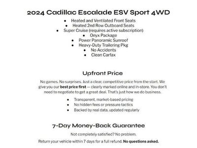 2024 Cadillac Escalade ESV 4WD 4dr Sport