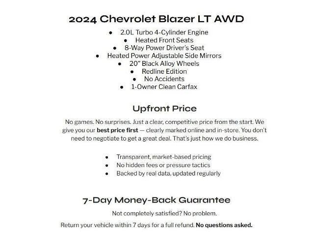 2024 Chevrolet Blazer AWD 4dr LT w/2LT