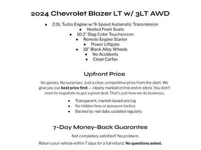 2024 Chevrolet Blazer AWD 4dr LT w/3LT