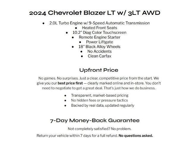 2024 Chevrolet Blazer AWD 4dr LT w/3LT