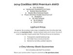 2014 Cadillac SRX AWD 4dr Premium Collection