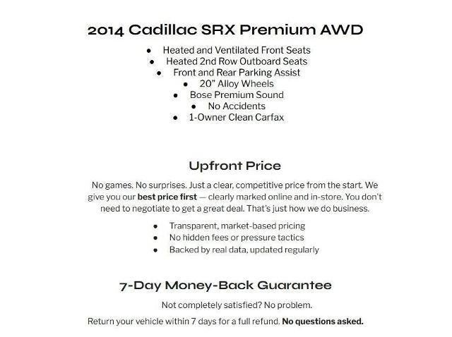 2014 Cadillac SRX AWD 4dr Premium Collection