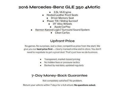 2016 Mercedes-Benz GLE 4MATIC® 4dr GLE 350