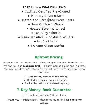 2023 Honda Pilot Elite AWD