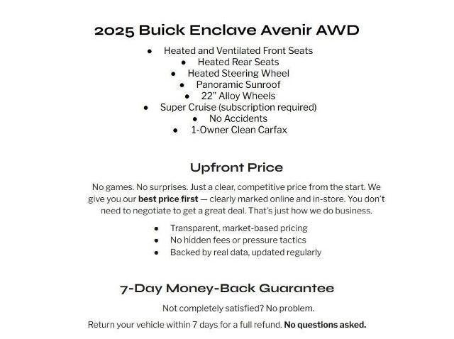 2025 Buick Enclave 4dr Avenir