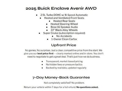 2025 Buick Enclave 4dr Avenir