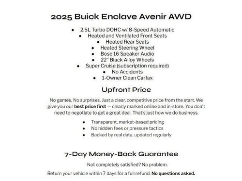 2025 Buick Enclave 4dr Avenir