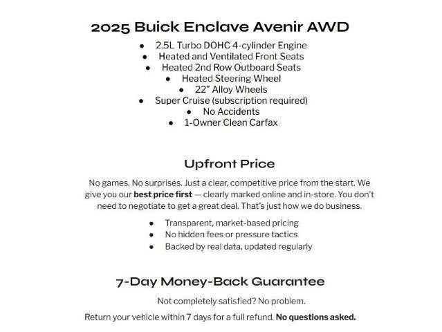 2025 Buick Enclave 4dr Avenir