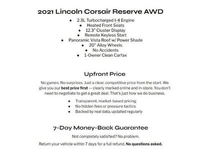 2021 Lincoln Corsair Reserve AWD