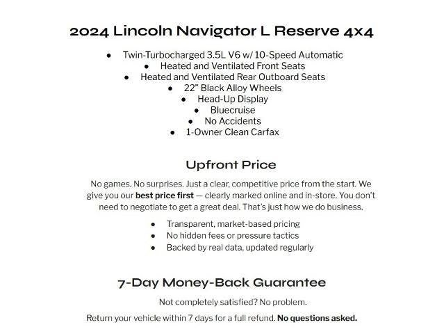 2024 Lincoln Navigator L Reserve 4x4