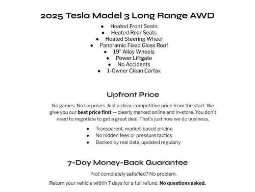 2025 Tesla Model 3 Long Range AWD