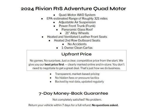 2024 RIVIAN R1S Adventure Quad-Motor Large Pack