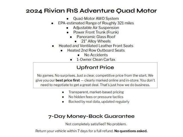 2024 RIVIAN R1S Adventure Quad-Motor Large Pack