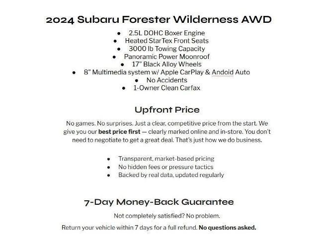 2024 Subaru Forester Wilderness AWD