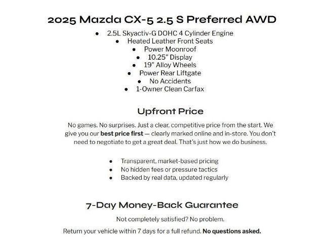 2025 Mazda Mazda CX-5 2.5 S Preferred Package AWD