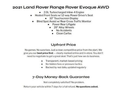 2021 Land Rover Range Rover Evoque SE AWD