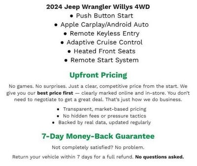 2024 Jeep Wrangler Sport 4 Door 4x4