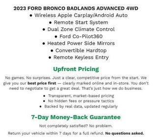 2023 Ford Bronco Badlands 2 Door Advanced 4x4
